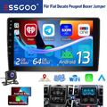 Für Fiat Ducato 2006-2016 64G Android 14 Carplay Autoradio GPS Navi WIFI RDS Kam