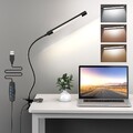 Klemmbar Tischlampe Dimmbar Schreibtischlampe Büroleuchte Beleuchtung Leselampe