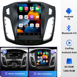 9.7'' Autoradio Für Ford Focus 2012-2017 Android 14 GPS NAVI WIFI 6+128G Carplay