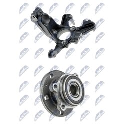 NTY ACHSSCHENKEL REP. SATZ+RADLAGER VORNE LINKS passend für VW GOLF 5 AUDI A3 8P
