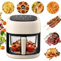 XXL Heißluftfritteuse 6L Fritteusen Friteuse Heißluft Air Fryer 1350W ohne Öl DE