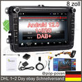 DAB+ 8 zoll Autoradio Carplay Android 12 GPS Navi Für VW GOLF Passat Polo Tiguan