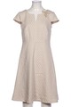 Comma Kleid Damen Dress Damenkleid Gr. EU 36 Baumwolle Beige #103k18n