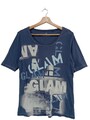MONARI Print-Shirt Damen Shirt Gr. DE 42 blau Casual-Look