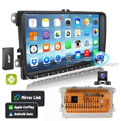 Für 2 DIN VW Polo GOLF 5 6 Passat 64G Carplay Android 15 Autoradio GPS Navi Kam+