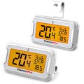 Kühlschrankthermometer Digital Gefrierschrank-thermometer mit großem LCD-Disp...