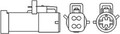 MAGNETI MARELLI Lambdasonde Sensor Abgassteuerung 466016355125 für FOCUS FORD 4