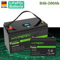 12V LiFePO4 Lithium Batterie 200Ah 100Ah 150Ah 50Ah 30A Akku BMS Wohnmobil Solar
