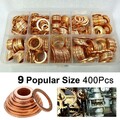 400x Dichtring Sortiment Set Kupfer Dichtungen Öl Kupferringe Kupferscheib  Z6Y5