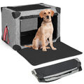 Hundebox faltbar Hundetransportbox Transportbox mit Pad & Tasche Reisebox