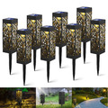 LED Solarlampe Solarleuchte Gartenlicht Außen-Beleuchtung Schattenlaterne Neu