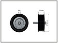 CAFFARO 450-99 Deflection/Guide Pulley, V-ribbed belt for MERCEDES-BENZ
