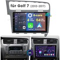 Autoradio 8-Kern 4+64GB Android Carplay GPS 4G BT Für VW Golf VII MK7 2013-2017