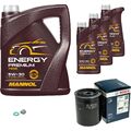BOSCH Ölfilter 8 L MANNOL Energy Premium 5W-30 für Nissan Laurel 2.8 D