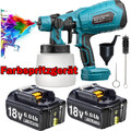 Für Makita 18V Farbsprühsystem / Akku Elektrische Farbspritzpistole Sprühpistole