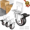 4 Rollen Transportrollen Laufrollen Möbelrollen Lenkrollen für Schrank Tisch