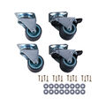 SET 4 Stück Möbelrollen Transportrollen Schwerlastrollen Laufrollen Lenkrollen