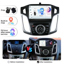 9" IPS Für Ford Focus 2012-2018 Android 13 Autoradio CarPlay GPS Navi DAB 2G+32G