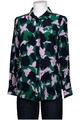 Boden Bluse Damen Oberteil Hemd Hemdbluse Gr. EU 36 Seide Grün #v6by3nt