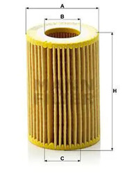 Ölfilter Filtereinsatz HU 712/9 x MANN-FILTER für HONDA ACCORD VIII CIVIC IX