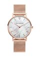 Paul Valentine Damen Armbanduhr ROSE GOLD SEASHELL MESH 36 MM PV36511