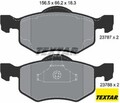 TEXTAR 2378701 Bremsbelagsatz für Scheibenbremse Bremsbelagsatz 