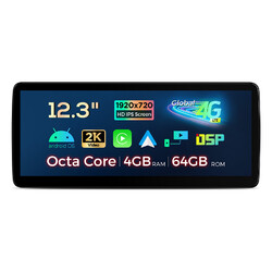 12,3 Android 14 Autoradio 8Core 4G 64G GPS Navi Main Unit für MERCEDES-Benz
