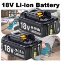 2er-Pack 18V/8,0Ah für Makita Akku BL1860B- 2er Set - 197422-4 BL1850 BL1830 DE