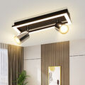 ZMH 2/3/4 Flammig GU10 Deckenstrahler + LED Deckenleuchte Flur Küche Wohnzimmer