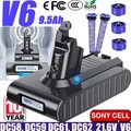 9500mAh Akku Für DYSON V6 DC59 DC62 DC61 DC58 SV03 SV04 6000mAh LED-Anzeige DHL