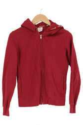 CHAMPION Damen Sweatjacke Kapuze Logo Print Reißverschluss Rot Gr. S 36