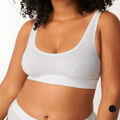 Sloggi Double Comfort Top - Bustier - Baumwolle - Weiss / Schwarz - Gr. 36 - 46