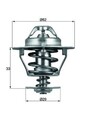 MAHLE Thermostat, Kühlmittel TX 77 88D für JAGUAR TOYOTA VW