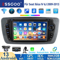 Für Seat Ibiza IV 6J 2009-2013 DVR Android 14 Carplay Autoradio GPS Navi RDS Kam