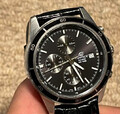 Casio Edifice EFR-526L-1AVUEF Herrenuhr Echtlederband Chronograph...