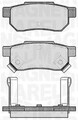 MAGNETI MARELLI Bremsbelagsatz Scheibenbremse 363916060457 für HONDA CIVIC 6 MA