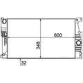 Kühler Motorkühlung MAHLE CR 1907 000P für BMW Audi X5