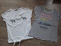 2 T-Shirts 💦 Gr. 38 💦 Soccx 💦 Zero 💦 weiß grau 💦 maritim gestreift 💦