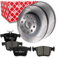 FEBI Bremsscheibe 272mm + Bremsbeläge HINTEN für AUDI VW GOLF SEAT SKODA ATECA