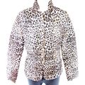 Damen Jacke Braun MINORITY Steppjacke Leo Muster Größe 38 M Leicht NP 89 Neu