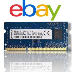 Kingston 4GB DDR3L 1600MHz SO-DIMM Notebook RAM KVR16LS11/4 #1536