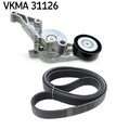 SKF VKMA 31126 Keilrippenriemensatz für VW Caddy III Kombi (2KB, 2KJ, 2CB, 2CJ)