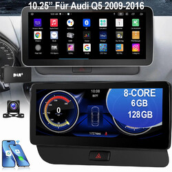 DAB KAM 10,25'' Android 13 Autoradio Für Audi Q5 09-16 CarPlay 8-Kern 6+128G GPS