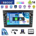 32G Autoradio Android14 Carplay Für Opel Astra H Corsa C D Meriva Zafira A B KAM