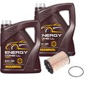 FEBI BILSTEIN Ölfilter 10L MANNOL Energy Combi LL 5W-30 für VW Tiguan 5N_ 2.0
