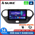 DAB+ 2+64G Android 14 Autoradio Für Hyundai i10 II IA/BA 2013-2019 CarPlay GPS