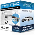 Für Mercedes CLA Kombi 15- G.D.W. Anhängerkupplung abnehmbar + 7polig E-Satz AHK