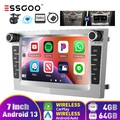 Für Opel Astra Corsa C Vivaro Autoradio 4+64G Android 13 Carplay GPS NAV RDS Cam
