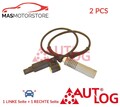 ABS SENSOR DREHZAHLFÜHLER PAAR VORNE AUTLOG AS4041 2PCS I FÜR BMW 3,Z3,E36