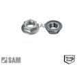 Sechskantmuttern Flansch verzahnt DIN 6923 Edelstahl A2 M3/M4/M5/M6/M8/M10/M12
